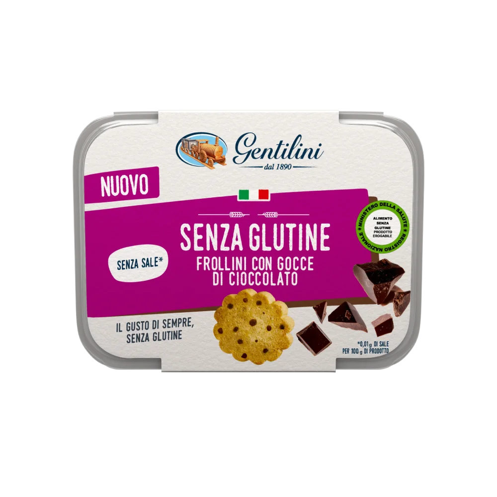 Frollini con gocce di cioccolato senza glutine 200g