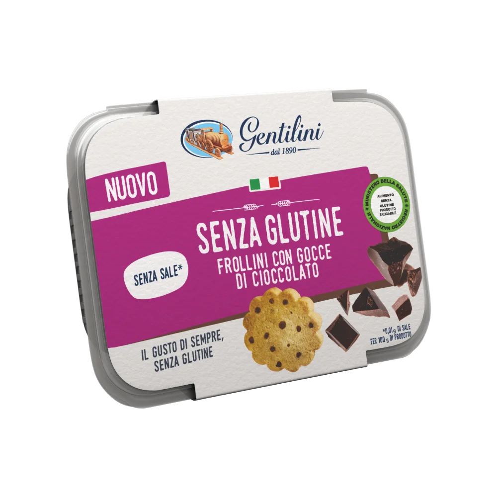 Frollini con gocce di cioccolato senza glutine 200g