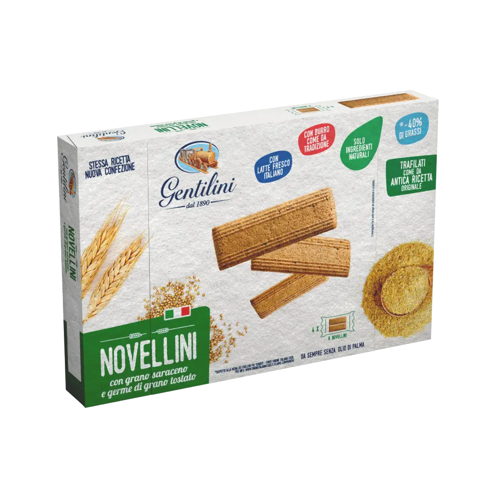 Novellini con grano saraceno e germe di grano tostato